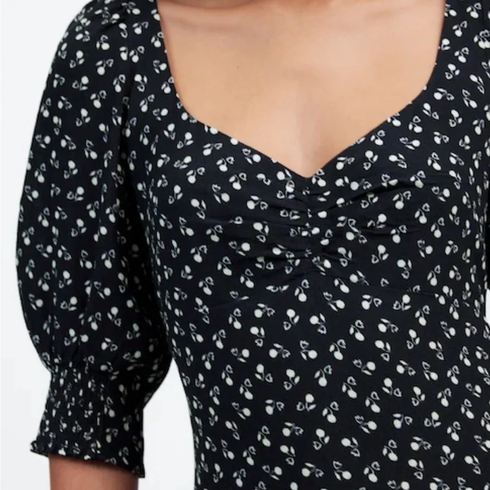 Madewell Black Floral Maxi Dress
